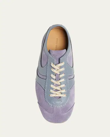 Dries Van Noten Mixed Leather Retro Runner Sneakers | Thumbnail 3