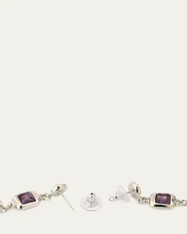 Ben-Amun Maryanne Silver Nugget Post Drop Earrings with Stones and Pearls | Thumbnail 2