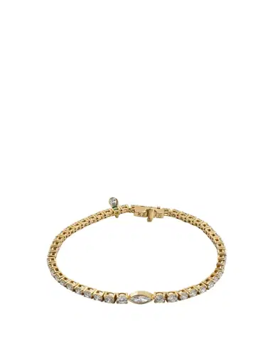 MONICA RICH KOSANN 18K Yellow Gold Tennis Bracelet with Prong Set Diamonds | Thumbnail 1