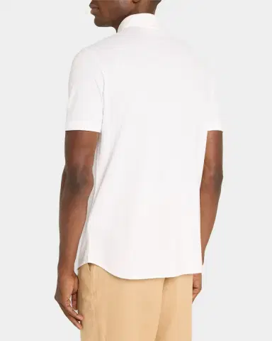 Loro Piana Men's Cotton Pique Polo Shirt | Thumbnail 2