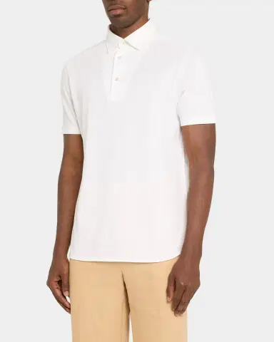 Loro Piana Men's Cotton Pique Polo Shirt | Thumbnail 3
