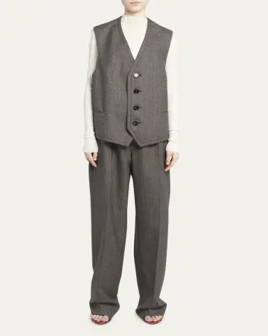 Bottega Veneta Classic Wool Houndstooth Vest | Thumbnail 2