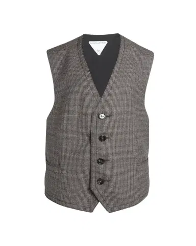 Bottega Veneta Classic Wool Houndstooth Vest | Thumbnail 1