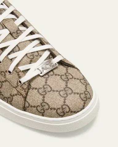 Gucci Men's Ace Low-Top Sneakers with Web | Thumbnail 7 Gucci Men's Ace Low-Top Sneakers with Web | Thumbnail 7