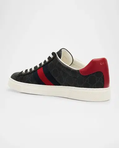 Gucci Men's Ace Low-Top Sneakers with Web | Thumbnail 10 Gucci Men's Ace Low-Top Sneakers with Web | Thumbnail 10