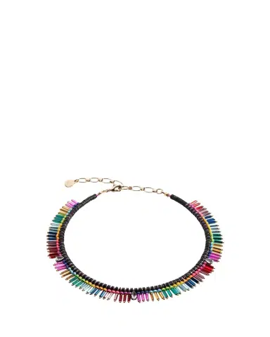 Elsie Frieda On The Fringe Necklace in Lite Brite | Thumbnail 1 Elsie Frieda On The Fringe Necklace in Lite Brite | Thumbnail 1