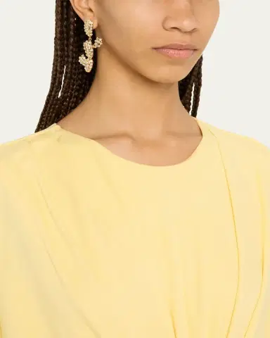 Oscar de la Renta Cactus Garland Earrings | Thumbnail 2