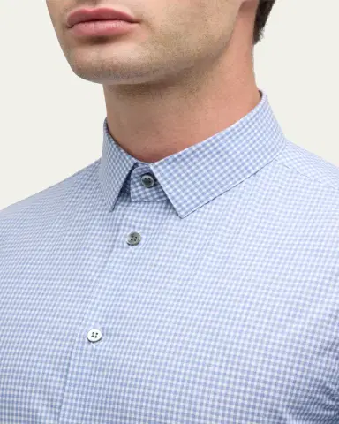 Giorgio Armani Men's Micro-Box Cotton Sport Shirt | Thumbnail 11 Giorgio Armani Men's Micro-Box Cotton Sport Shirt | Thumbnail 11
