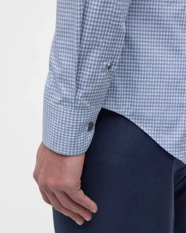 Giorgio Armani Men's Micro-Box Cotton Sport Shirt | Thumbnail 6 Giorgio Armani Men's Micro-Box Cotton Sport Shirt | Thumbnail 6