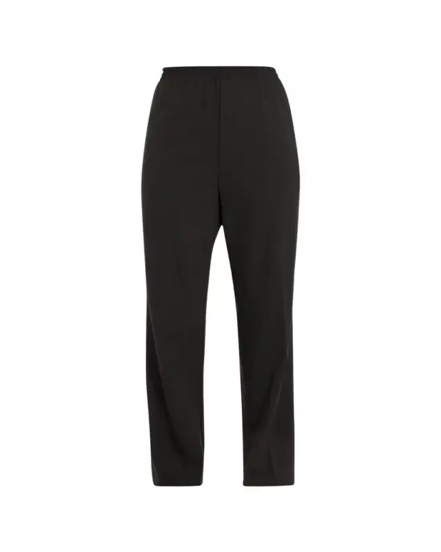 Eskandar Narrow Elastic Waist Wool Trousers
