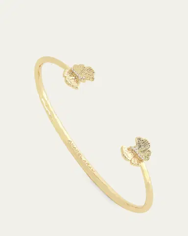 Anabel Aram Jewelry Cubic Zirconia Butterfly Bangle Bracelet | Thumbnail 4