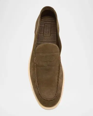 John Lobb Men's Pace Suede Loafers | Thumbnail 4 John Lobb Men's Pace Suede Loafers | Thumbnail 4