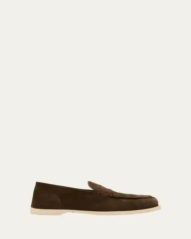 John Lobb Men's Pace Suede Loafers | Thumbnail 6 John Lobb Men's Pace Suede Loafers | Thumbnail 6