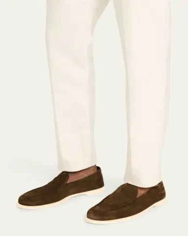 John Lobb Men's Pace Suede Loafers | Thumbnail 7 John Lobb Men's Pace Suede Loafers | Thumbnail 7