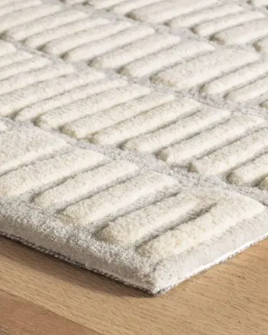 Annie Selke Roark Ivory Hand-Tufted Rug, 5' x 8' | Thumbnail 3