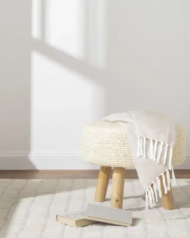 Annie Selke Roark Ivory Hand-Tufted Rug, 5' x 8' | Thumbnail 4