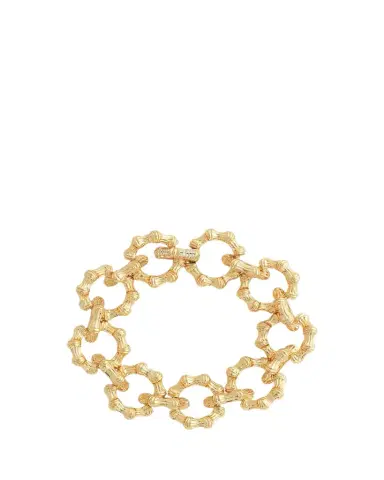Anabel Aram Jewelry Cubic Zirconia Bamboo Chain Bracelet | Thumbnail 1 Anabel Aram Jewelry Cubic Zirconia Bamboo Chain Bracelet | Thumbnail 1