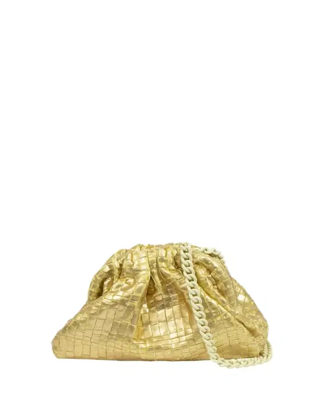 Game Mini Ribbon Metallic Shoulder Bag