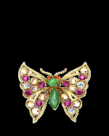 ben-amun Crystal Butterfly Brooch | Thumbnail 2