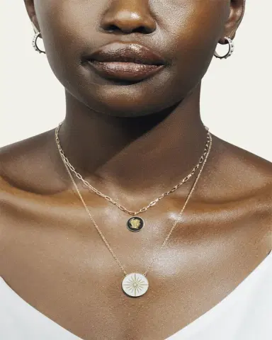 Tracee Nichols 14K Gold Lucky Star Diamond Token Necklace | Thumbnail 2