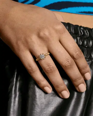 Oscar Massin Beaded Filigree 18K Recycled Yellow Gold and Lab Grown Diamond Ring | Thumbnail 2 Oscar Massin Beaded Filigree 18K Recycled Yellow Gold and Lab Grown Diamond Ring | Thumbnail 2