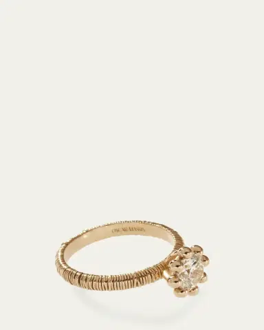 Oscar Massin Beaded Filigree 18K Recycled Yellow Gold and Lab Grown Diamond Ring | Thumbnail 5 Oscar Massin Beaded Filigree 18K Recycled Yellow Gold and Lab Grown Diamond Ring | Thumbnail 5