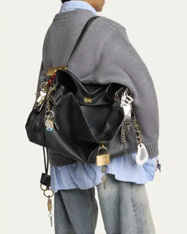 Balenciaga Rodeo Large Leather Top-Handle Bag | Thumbnail 2