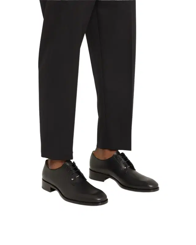 Men's Chambeliss Collar-Pin Leather Derby Shoes