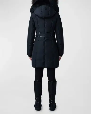 Mackage Kay Layered Parka Coat w/ Shearling Trim | Thumbnail 3 Mackage Kay Layered Parka Coat w/ Shearling Trim | Thumbnail 3