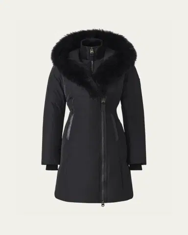 Mackage Kay Layered Parka Coat w/ Shearling Trim | Thumbnail 5 Mackage Kay Layered Parka Coat w/ Shearling Trim | Thumbnail 5