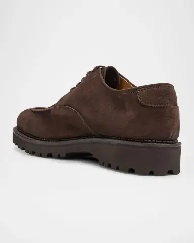 John Lobb Men 's Land Nubuck Derby Shoes | Thumbnail 2