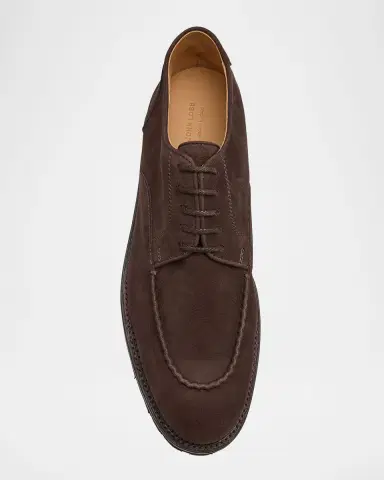 John Lobb Men 's Land Nubuck Derby Shoes | Thumbnail 3