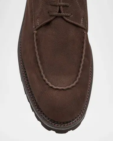 John Lobb Men 's Land Nubuck Derby Shoes | Thumbnail 4