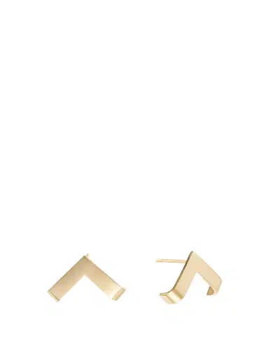 Lana 14K Gold Wrapped V Cuff Earrings | Thumbnail 1