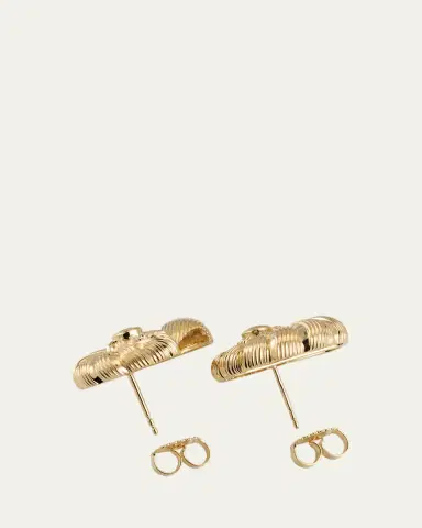 Sydney Evan 14K Diamond Large Nautilus Stud Earrings | Thumbnail 4 Sydney Evan 14K Diamond Large Nautilus Stud Earrings | Thumbnail 4