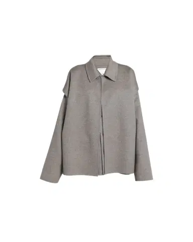 Bottega Veneta Oversized Light Double Wool Cashmere Jacket | Thumbnail 1