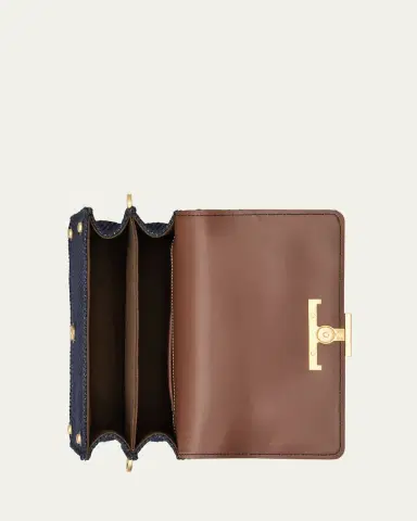 Tod's Mini Flap Denim Shoulder Bag | Thumbnail 2 Tod's Mini Flap Denim Shoulder Bag | Thumbnail 2
