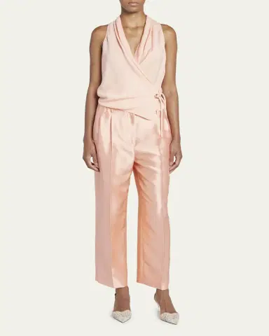 Giorgio Armani Silk Wrap Blouse | Thumbnail 3