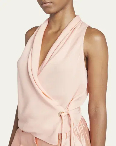 Giorgio Armani Silk Wrap Blouse | Thumbnail 5
