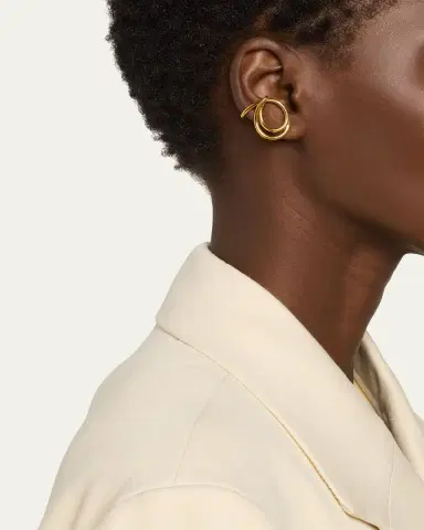 Charlotte Chesnais Lasso Earring Vermeil, Single | Thumbnail 2