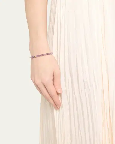 Sydney Evan Scallop Edge Pave Rondelle Bead Bracelet | Thumbnail 2 Sydney Evan Scallop Edge Pave Rondelle Bead Bracelet | Thumbnail 2