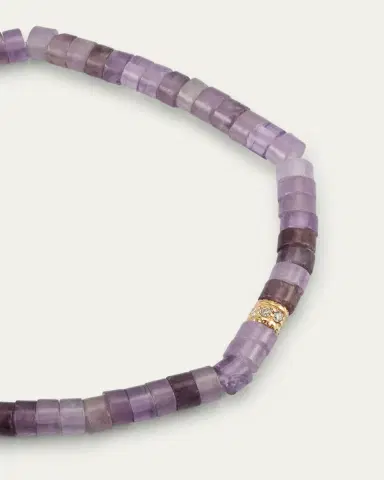 Sydney Evan Scallop Edge Pave Rondelle Bead Bracelet | Thumbnail 3 Sydney Evan Scallop Edge Pave Rondelle Bead Bracelet | Thumbnail 3