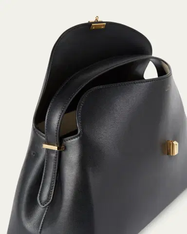 TOTEME T Lock Flap Leather Shoulder Bag | Thumbnail 4 TOTEME T Lock Flap Leather Shoulder Bag | Thumbnail 4