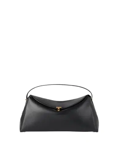 TOTEME T Lock Flap Leather Shoulder Bag | Thumbnail 1 TOTEME T Lock Flap Leather Shoulder Bag | Thumbnail 1