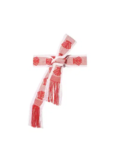 Pippa Holt Handwoven Wide Pink, White and Red Shells Belt | Thumbnail 1 Pippa Holt Handwoven Wide Pink, White and Red Shells Belt | Thumbnail 1