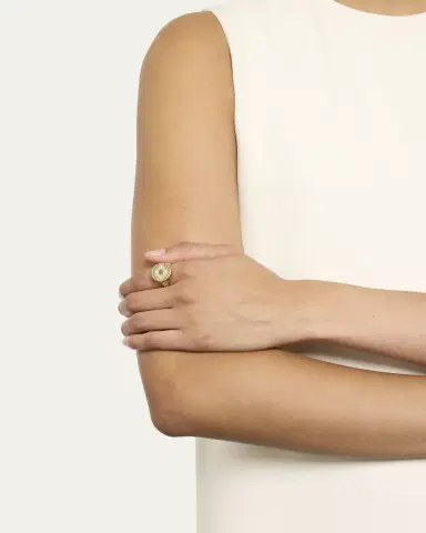 Ileana Makri 18K Gold Dawn Multi-Stone Chevalier Ring | Thumbnail 2