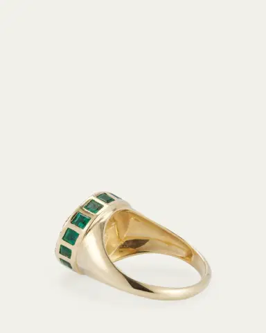 Ileana Makri 18K Gold Dawn Multi-Stone Chevalier Ring | Thumbnail 4