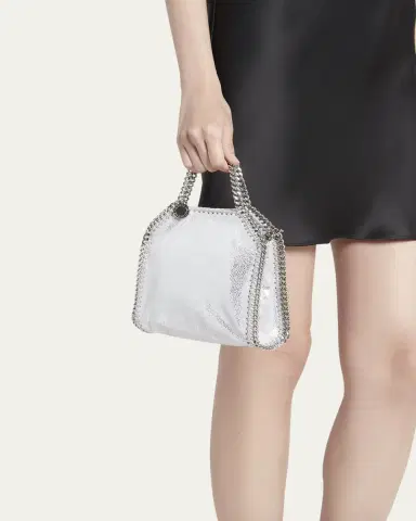 Stella McCartney Tiny Dotted Chamois Metallic Tote Bag | Thumbnail 2
