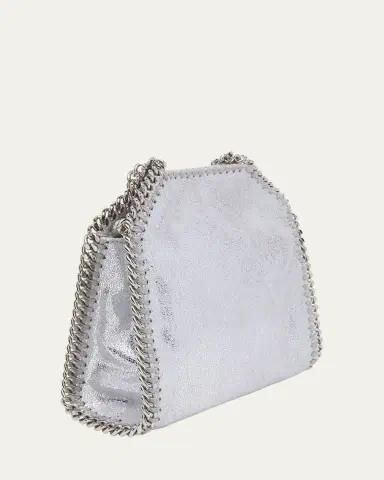 Stella McCartney Tiny Dotted Chamois Metallic Tote Bag | Thumbnail 3