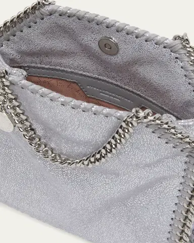 Stella McCartney Tiny Dotted Chamois Metallic Tote Bag | Thumbnail 4